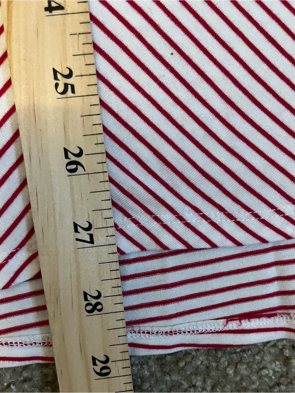 Chico’s Striped Asymmetrical 3/4 Sleeve Pocket Tunic size M - Picture 8 of 13